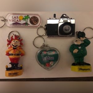 Vintage Las Vegas Keychains - Lot of 5